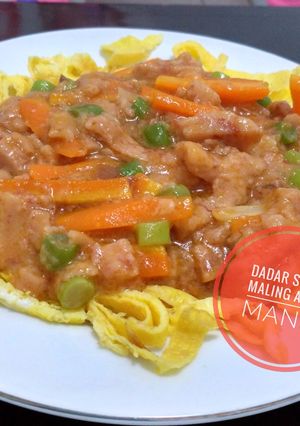 Foto resep Dadar siram maling asam manis