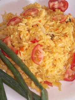 A picture of Jollof rice.
