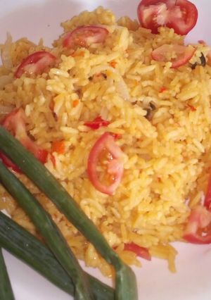A picture of Jollof rice.