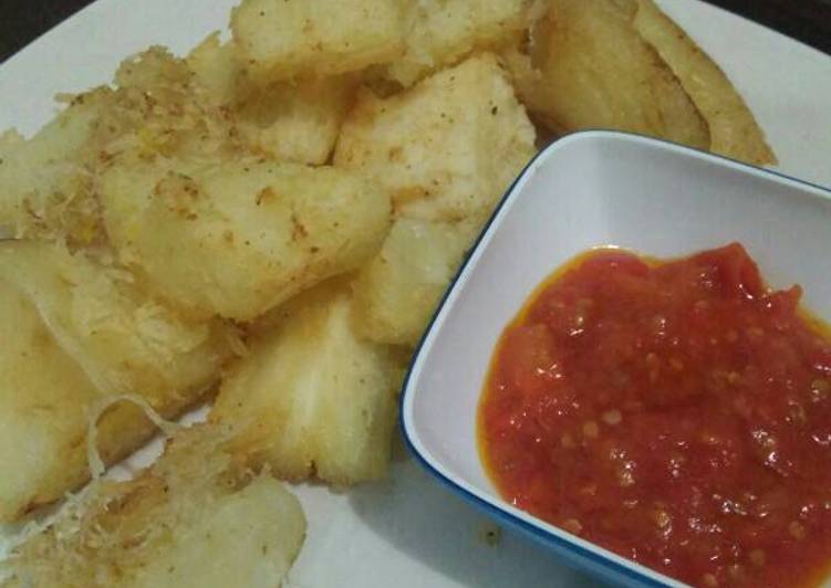 Ubi goreng krispy ala bunda nonanonino