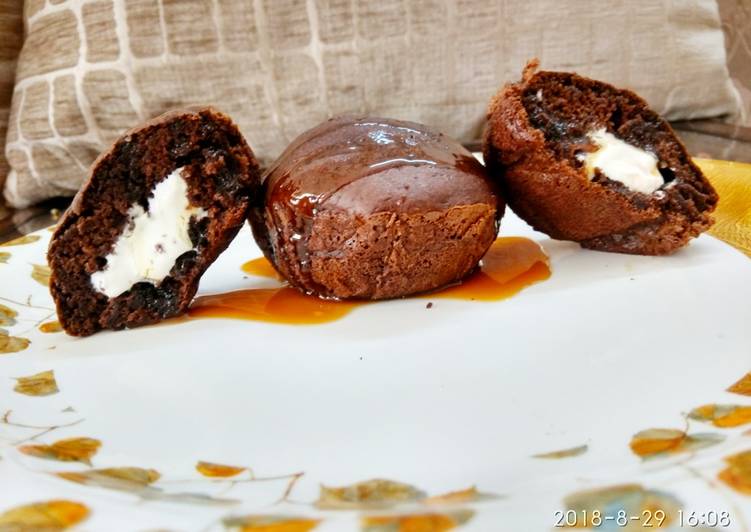 Recipe of Homemade Cream filled chocolate muffins