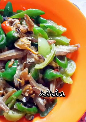 Foto resep Kerang teri cabe hijau
