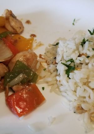Una foto de Frango Xadrez (Pollo Ajedrez)