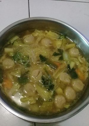 Foto resep Sayur sop bakso