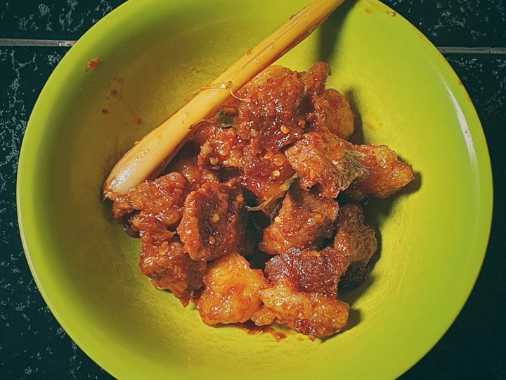 Langkah Mudah untuk Menyiapkan Resep Oseng-oseng mercon sandung lamur khas jogja Anti Ribet, Sempurna