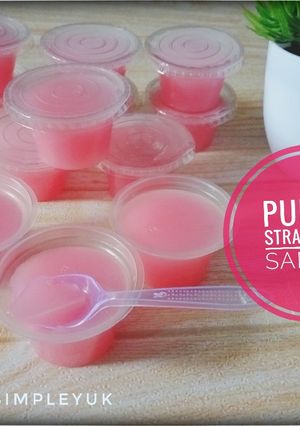 Foto resep Puding strawberry santan