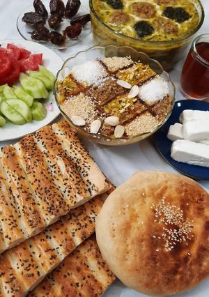 عکسی از دستور سفره افطاری