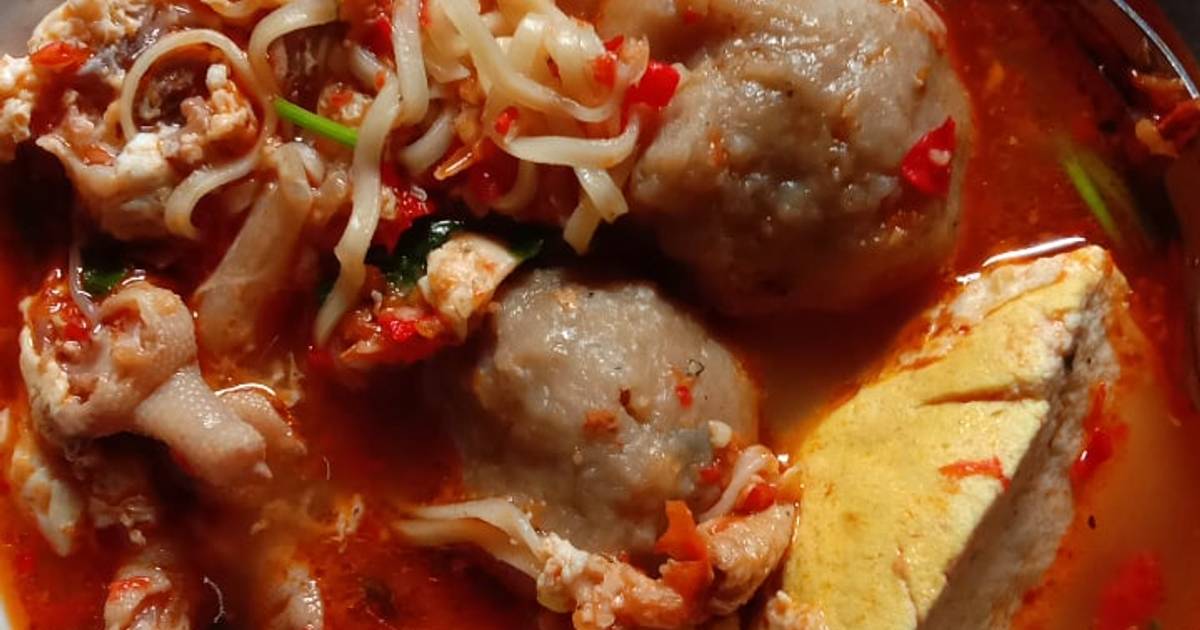 Resep Baso Kuah Pedas Oleh Isum Cookpad