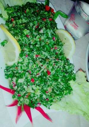 صورة لوصفة تبولة