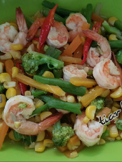 Foto resep Tumis udang sayur