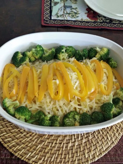 Una foto de Pasta al "Oleo" con Vegetales