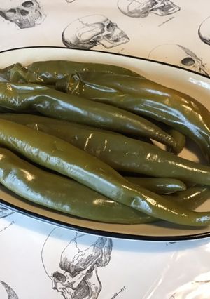 Une photo de Piments verts au citron et vinaigre
