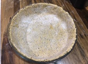 Una foto de Masa de tarta casera (harina de garbanzo+harina integral)