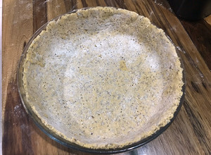 Una foto de Masa de tarta casera (harina de garbanzo+harina integral)
