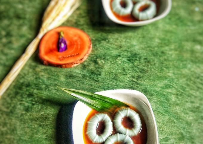 Kembang Tahu (bunga telang) Kuah Jahe