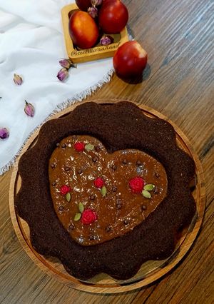 عکسی از دستور کیک شکلاتی شلیل