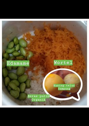 Foto resep MPASI Telur ayam kampung - Edamame