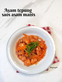 Foto resep Ayam Tepung Saos Asam Manis