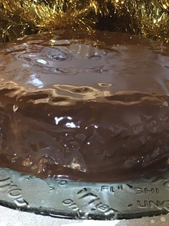 Una foto de Tarta de magdalenas con flan