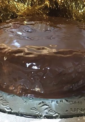 Una foto de Tarta de magdalenas con flan