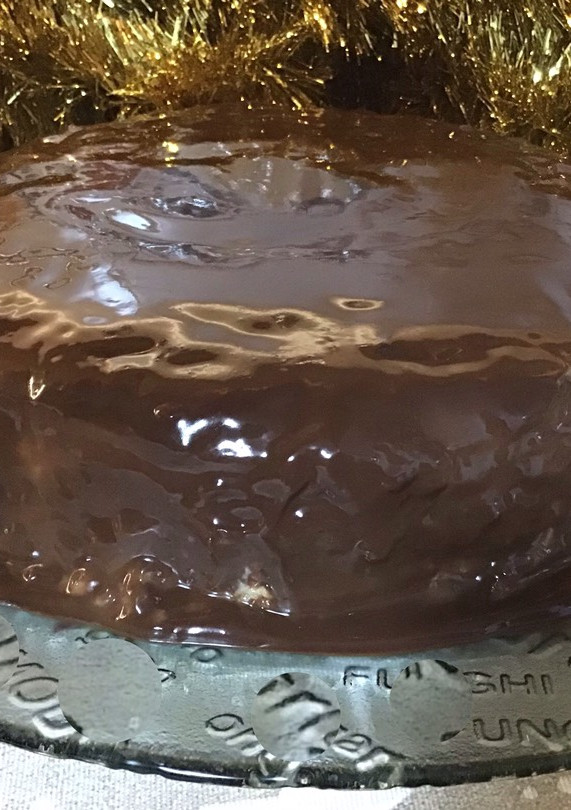 Una foto de Tarta de magdalenas con flan