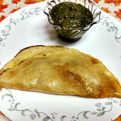 A picture of Moong Dal Dosa.