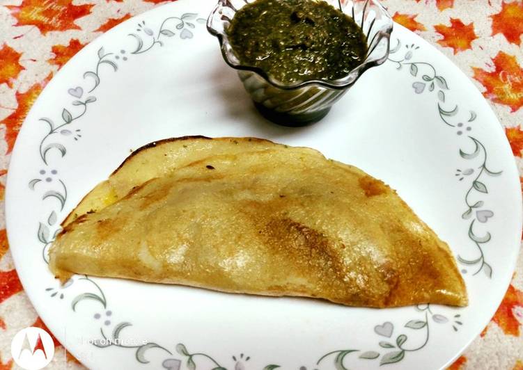 Recipe of Any-night-of-the-week Moong Dal Dosa