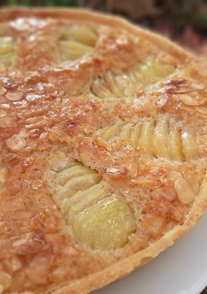 Una foto de Tarta de peras🍐 y almendras