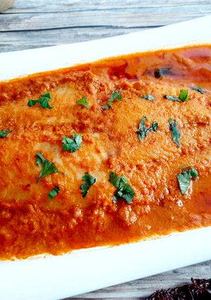 A picture of Goanese Red Fish Curry.