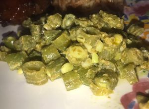 Una foto de Habichuelas al pesto