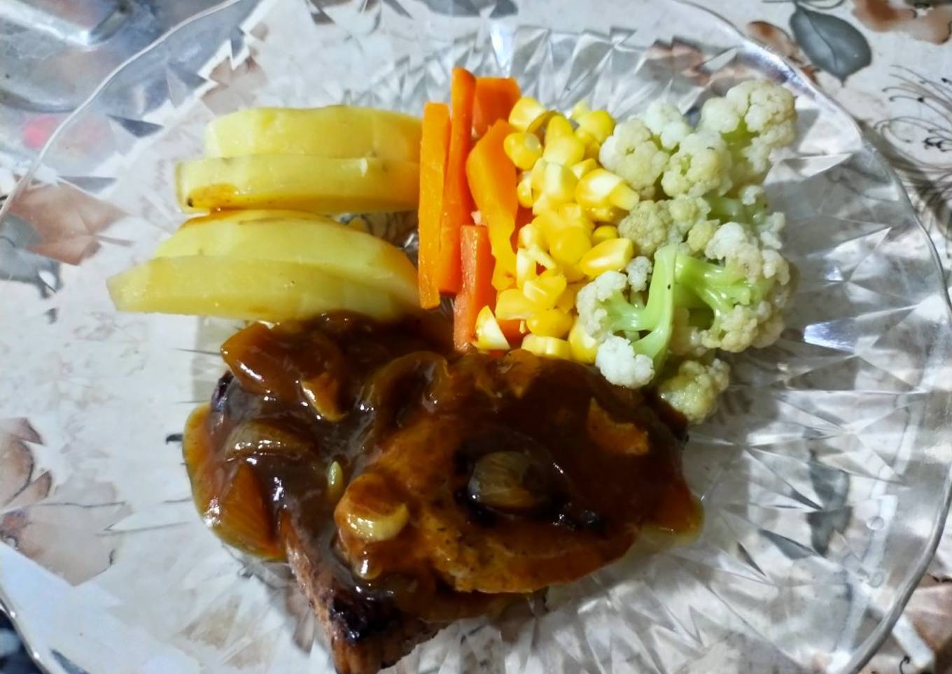 Beef steak teflon simple