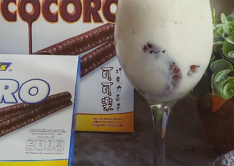 Langkah Mudah untuk Membuat Cocoro choc chip milkshake, Menggugah Selera