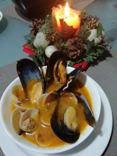 Una foto de Sopa de marisco