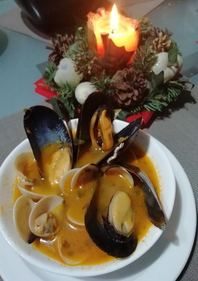 Una foto de Sopa de marisco