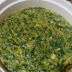 A picture of Mito and mrenda(traditional vegetables).