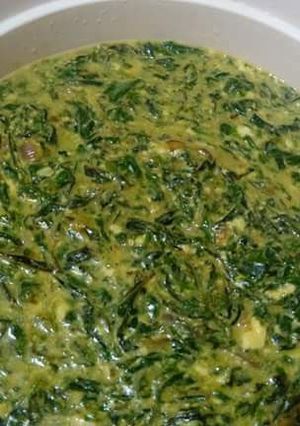 A picture of Mito and mrenda(traditional vegetables).