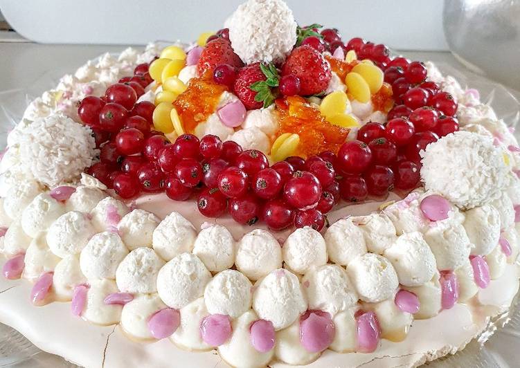 Torta meringa alla frutta e Camy Cream