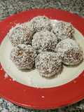 Trufas de avena banana y choco aptas aplv