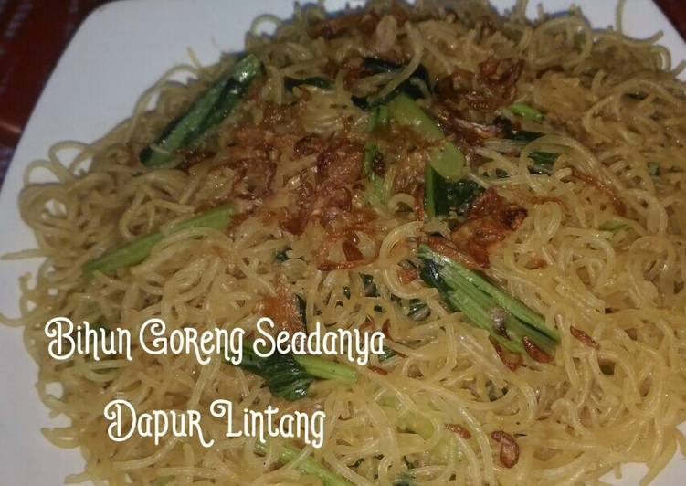 Bihun goreng kecap seadanya