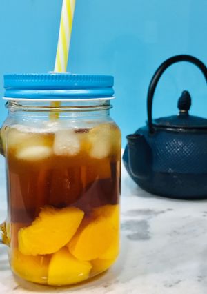 Hình của món Trà đào cho con.