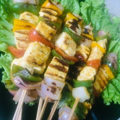 A picture of Achaari Paneer Tikka.