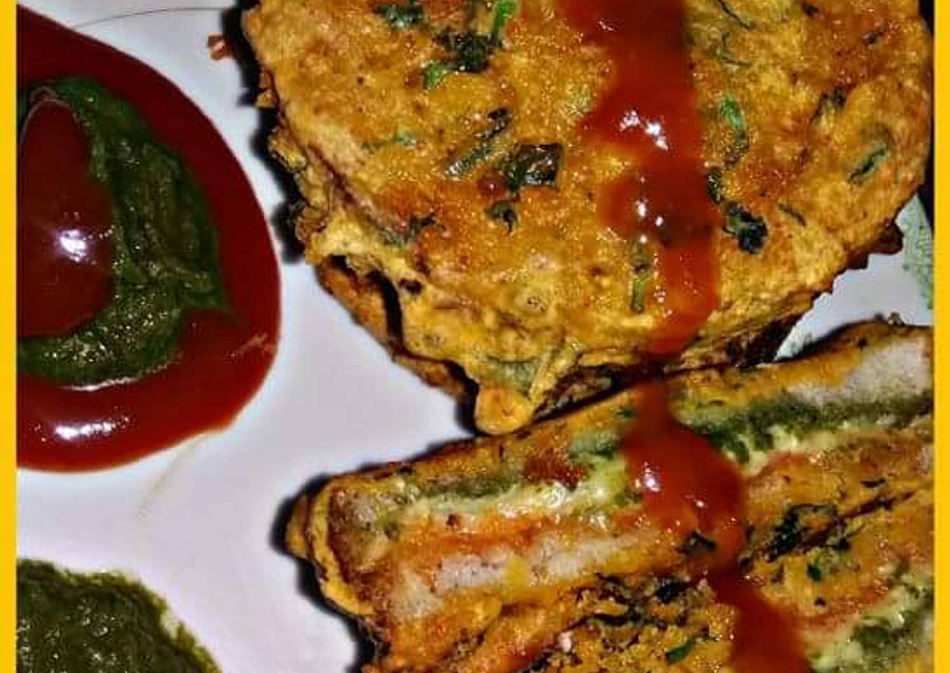 Cheesy Sandwich Pakoda