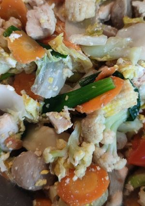 Foto resep Capcay Ayam Bakso