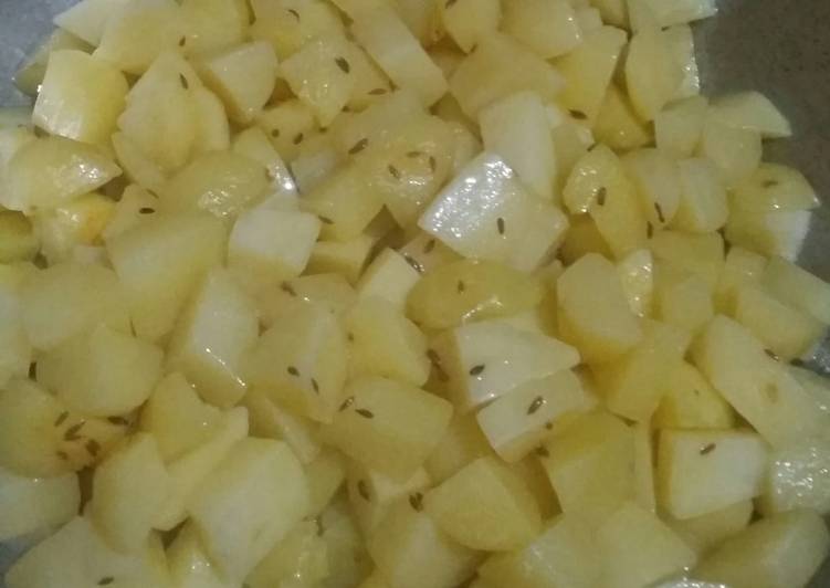 Recipe of Perfect Jeera Aloo