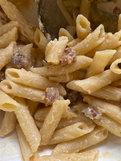 Una foto de Pasta carbonara auténtica