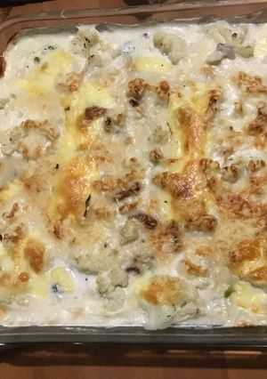Une photo de Gratin chou-fleur brocolis à ma façon
