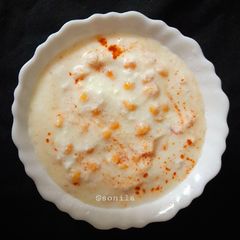 A picture of Boondi Raita.