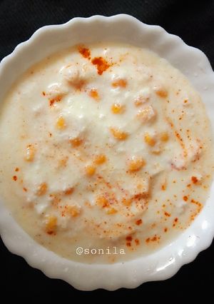 A picture of Boondi Raita.