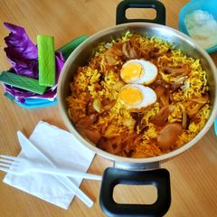 A picture of Egg biriyani.