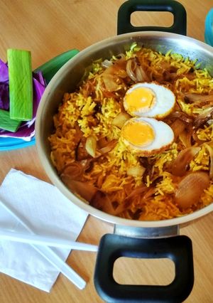 A picture of Egg biriyani.